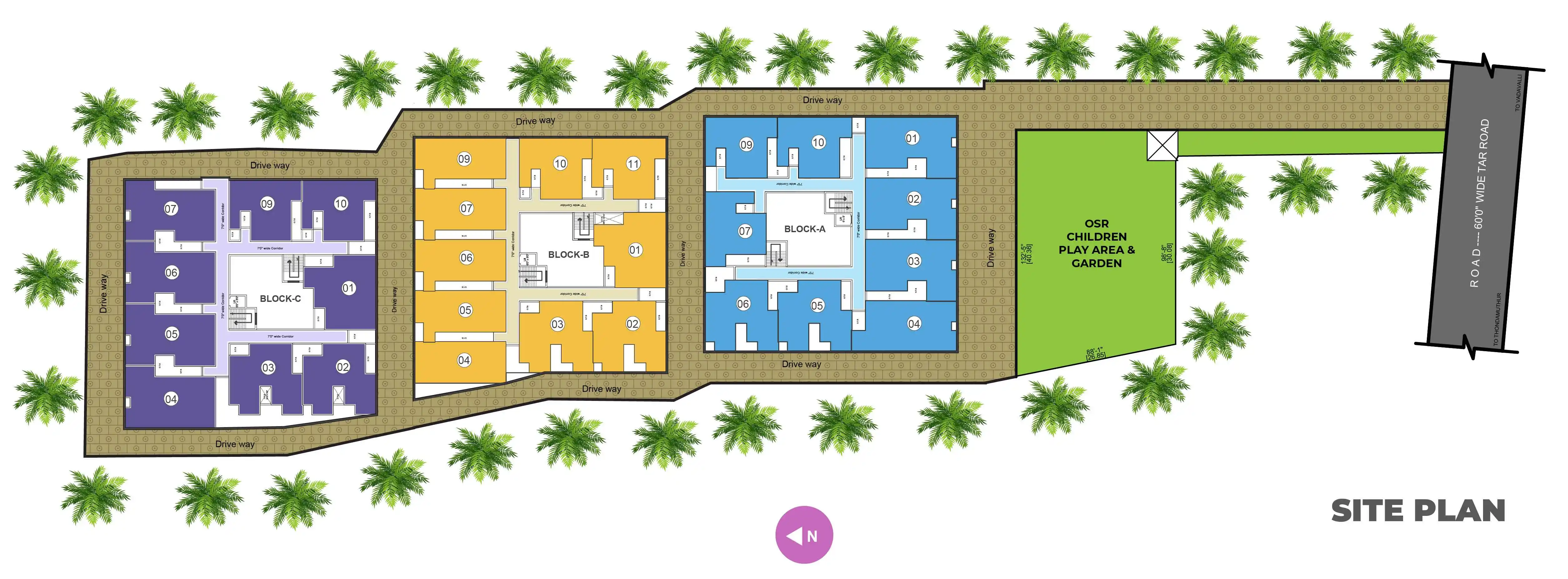 Callia apartments site plan