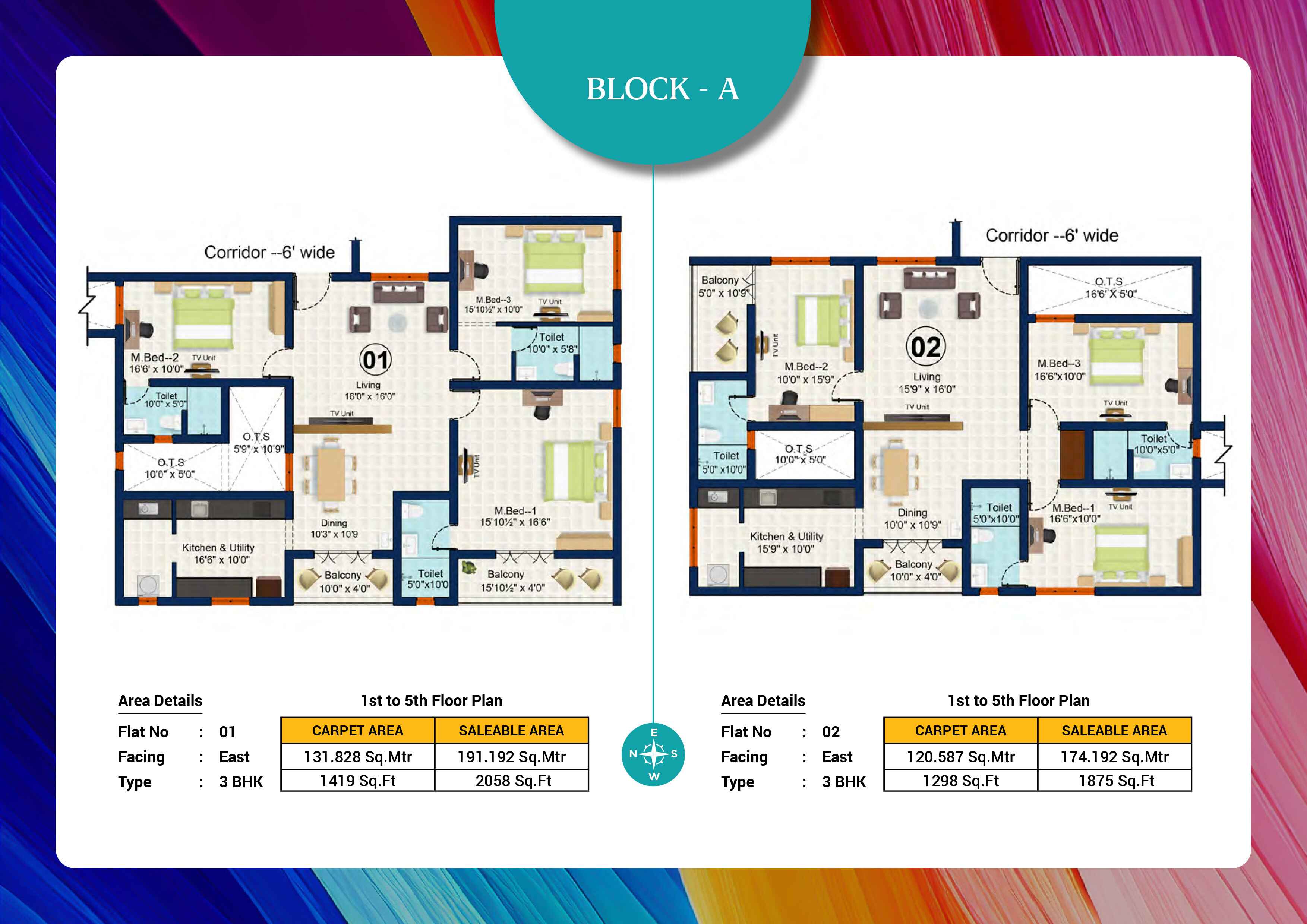 Ilaria Block A1 floor plan layout