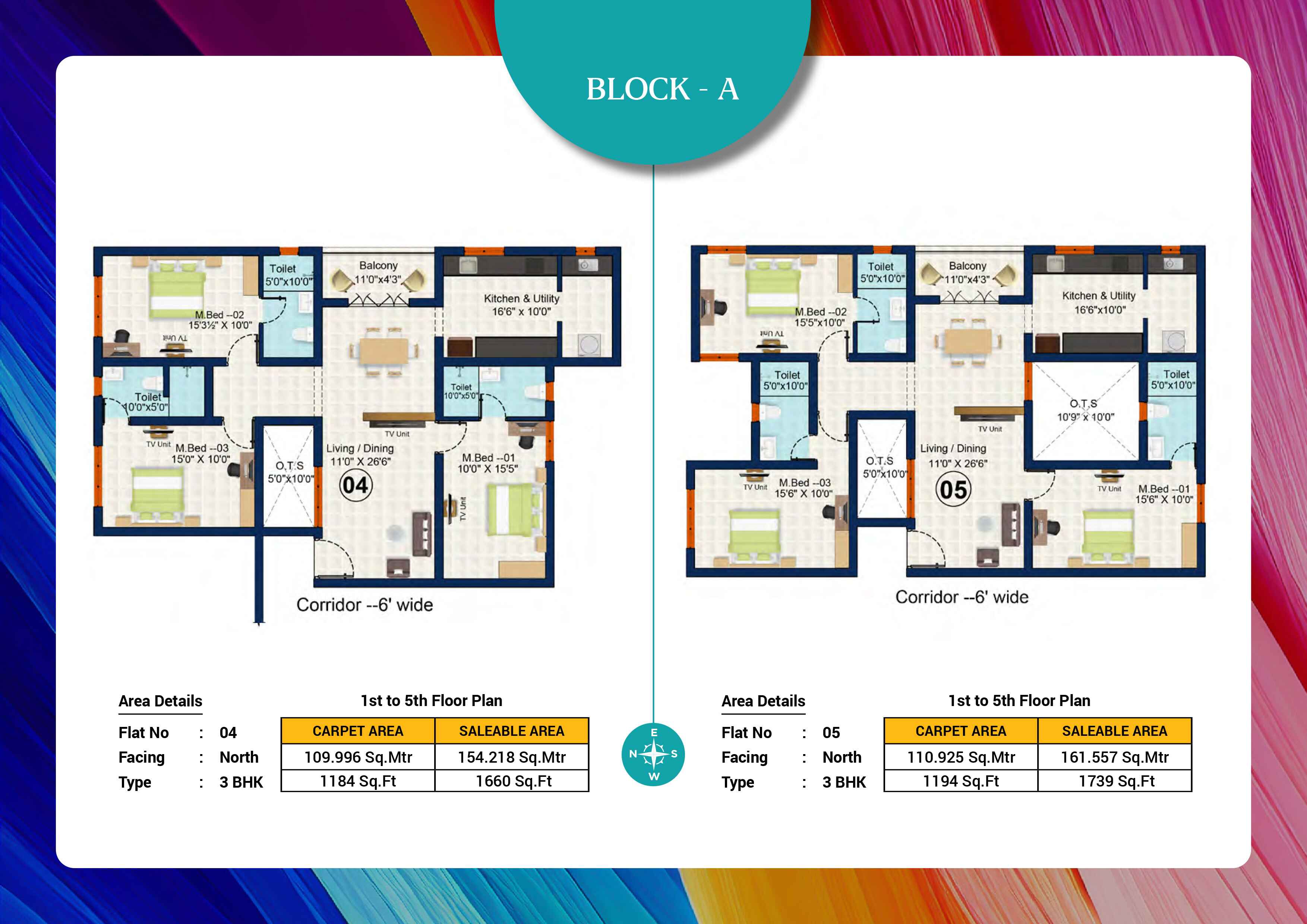 Ilaria Block A3 floor plan layout