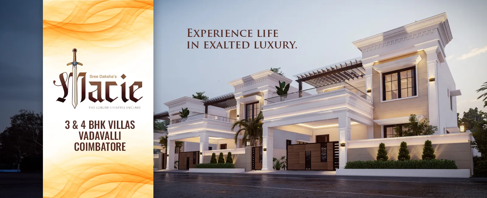 Front view of Macie Villas & apartments in vadavalli coimbatore