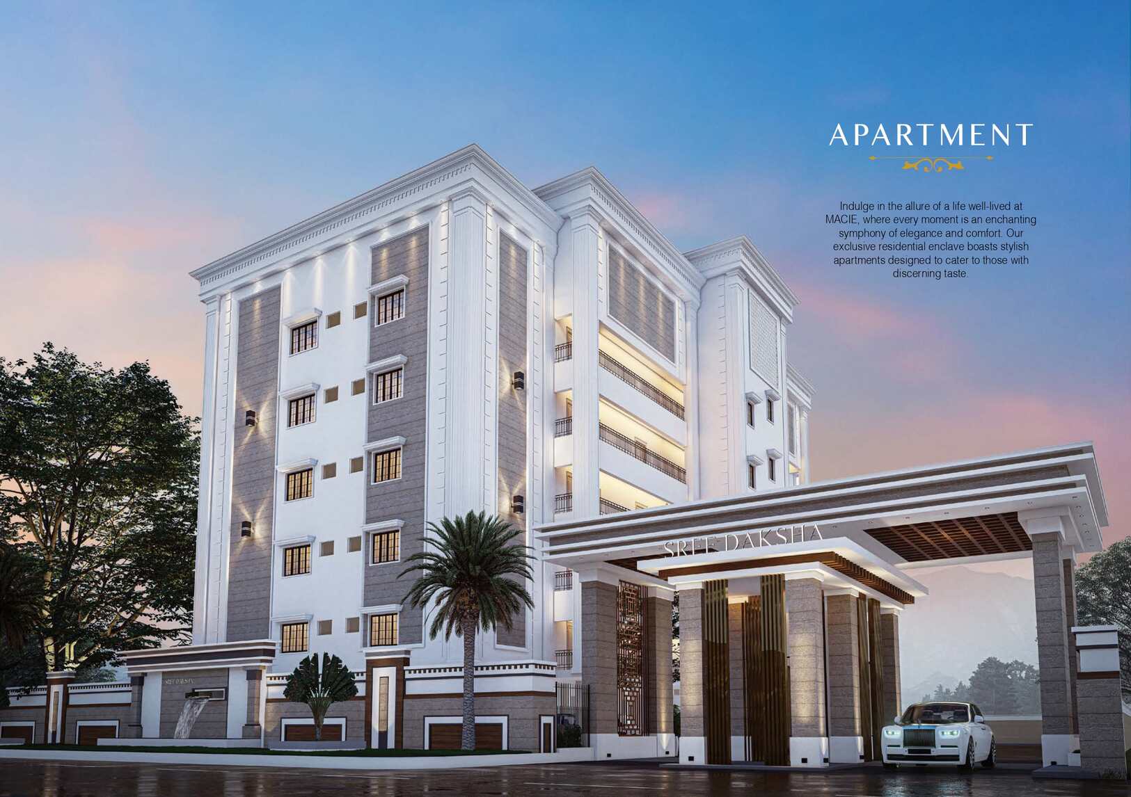 Macie Apartments exterior elevation view