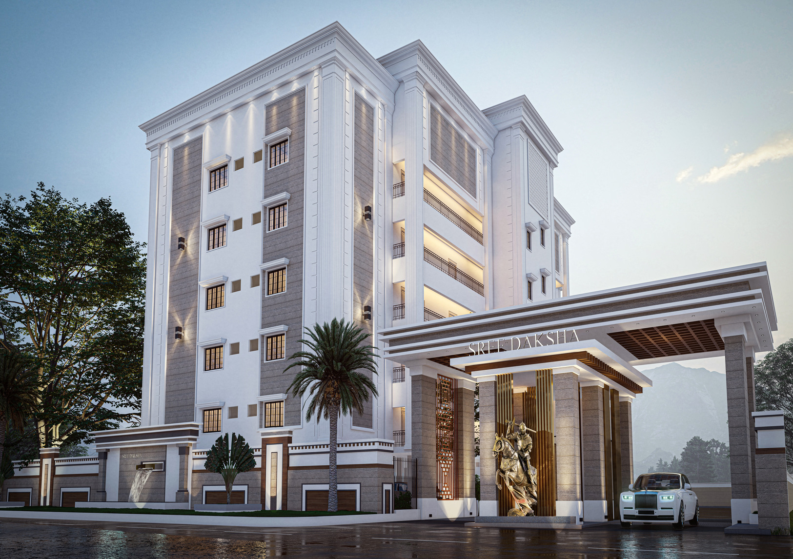 Macie apartments exterior elevation view