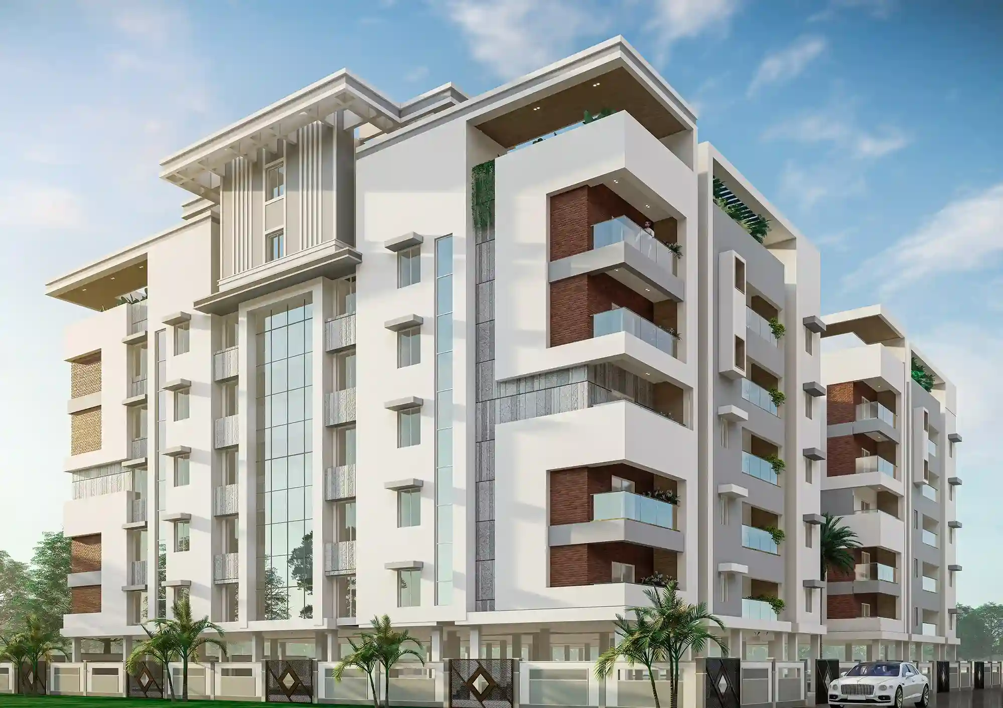 Nefeli project building elevation view 3